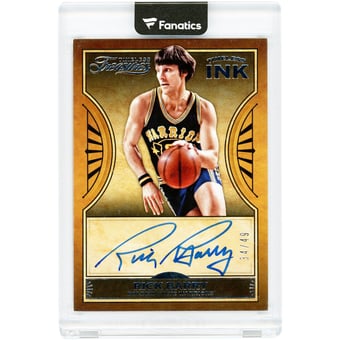 Rick Barry Golden State Warriors Autographed 2018-19 Panini Chronicles Timeless Treasures Timeless Ink #TT-RB #34/49 Card