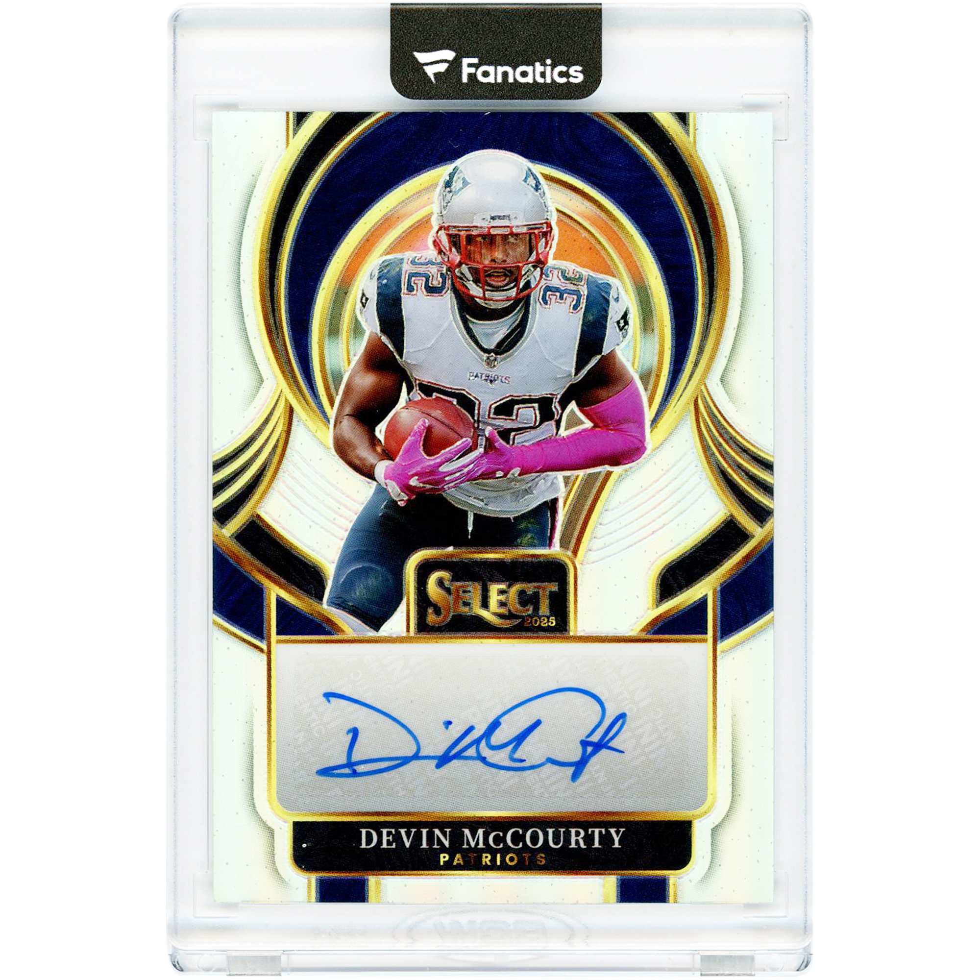 Devin McCourty New England Patriots Autographed 2025 Panini Select Signatures #SIP-DMY Card