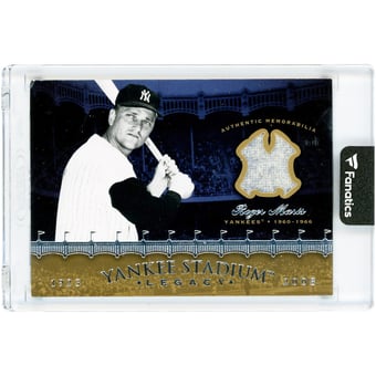 Roger Maris New York Yankees 2008 Upper Deck Yankees Stadium Legacy Game Used Jersey Relic #YSM-RM Card