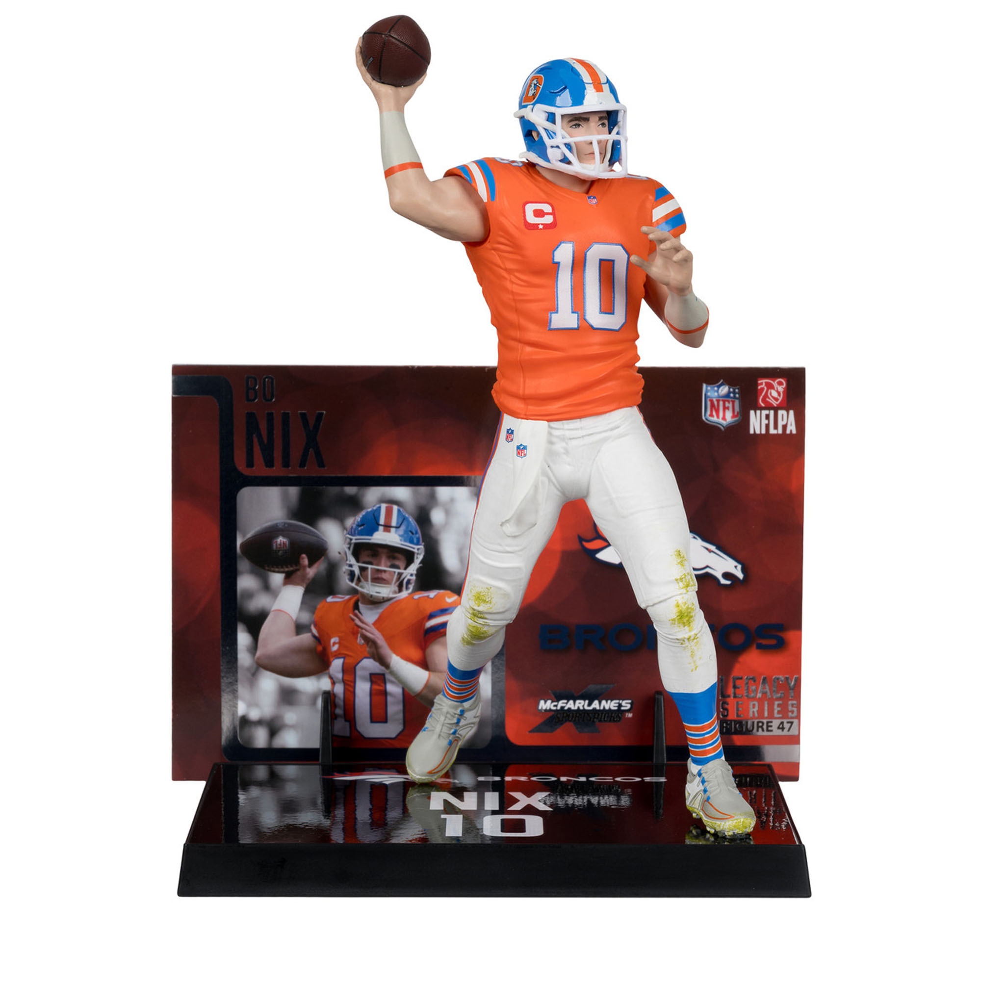 McFarlane Toys Bo Nix Denver Broncos 7" Player Figurine