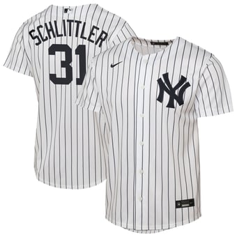 Youth Nike Cam Schlittler White New York Yankees Home Replica Jersey