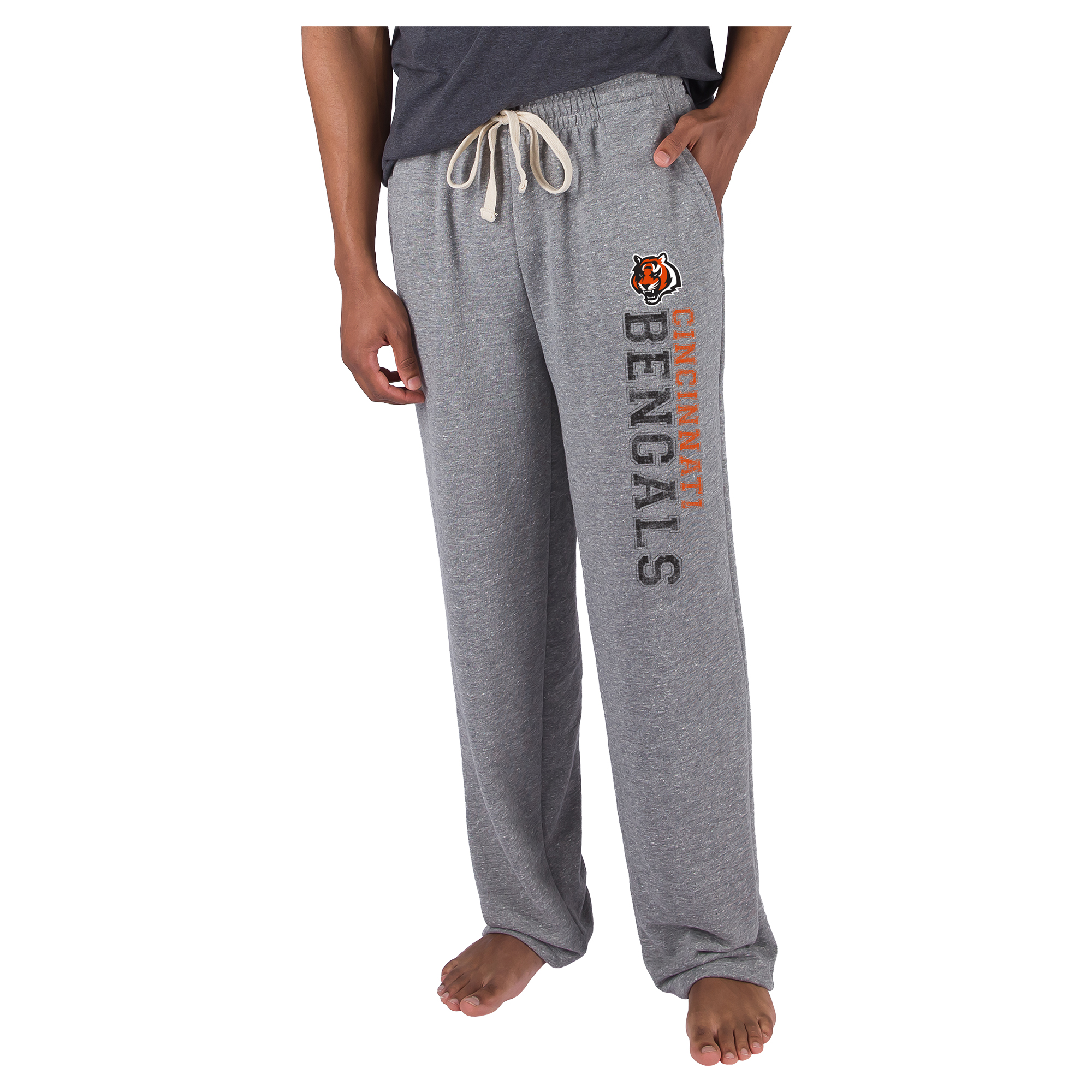 Men's Concepts Sport  Gray Cincinnati Bengals Mainstream French Terry Tri-Blend Sweatpants