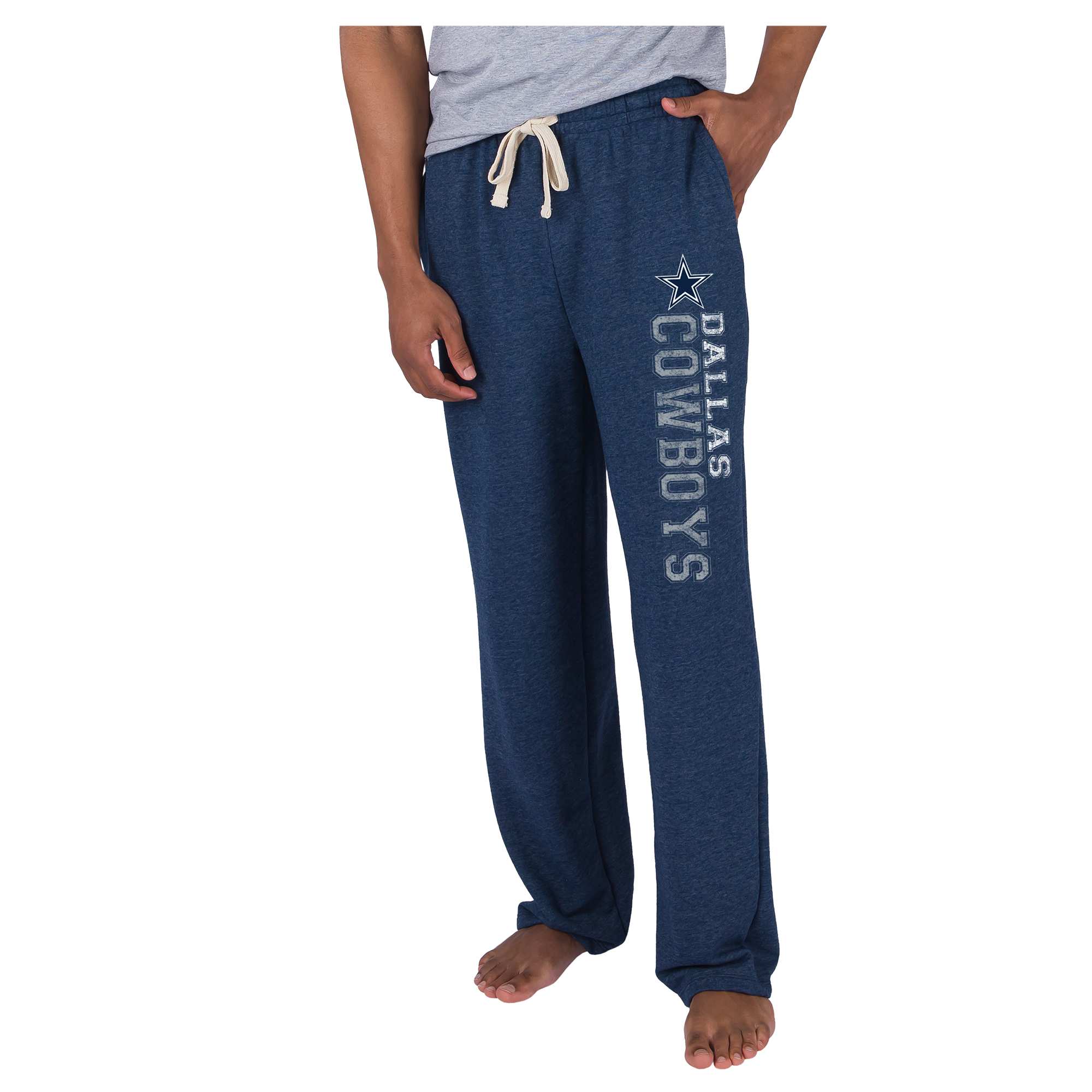 Men's Concepts Sport  Navy Dallas Cowboys Mainstream French Terry Tri-Blend Sweatpants
