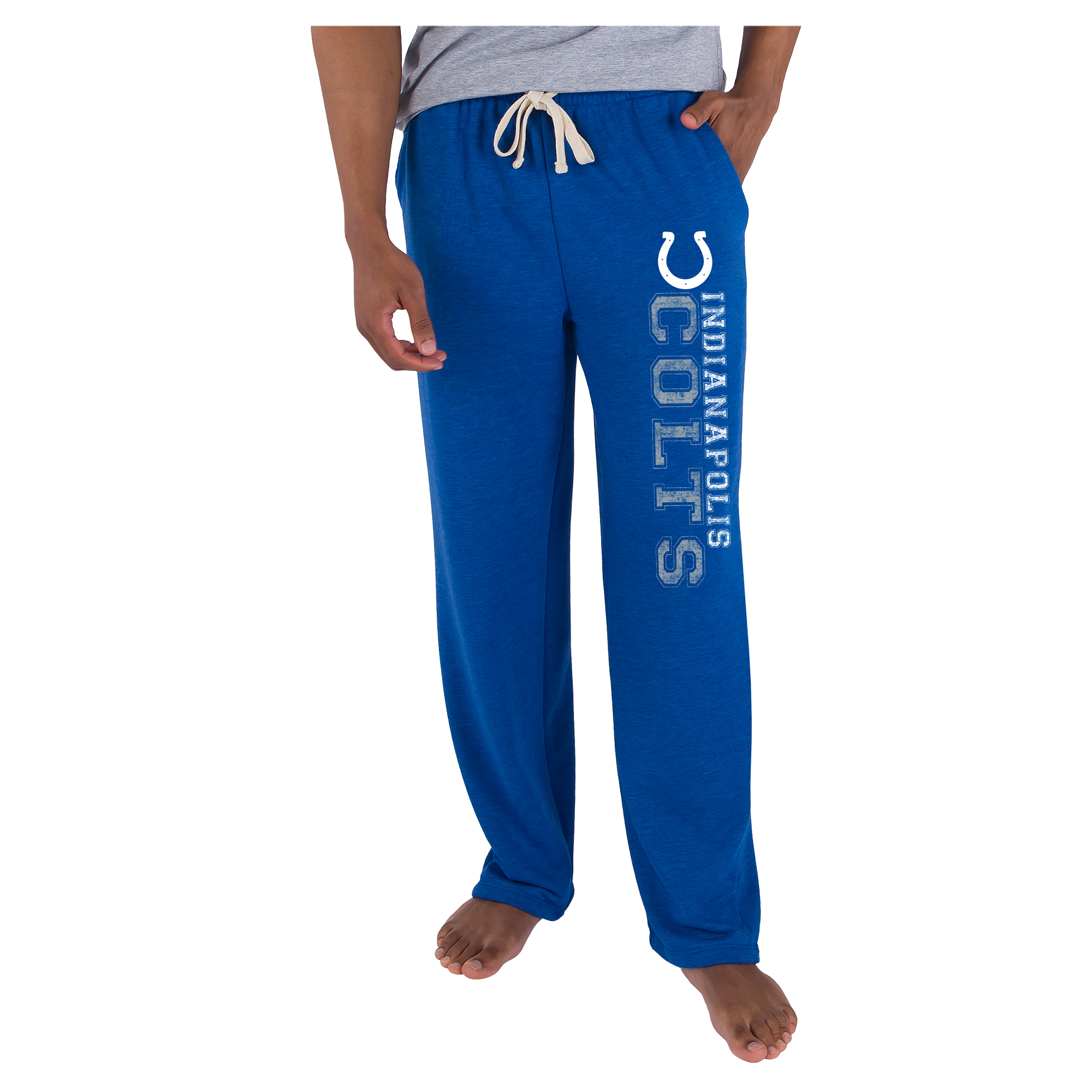 Men's Concepts Sport  Royal Indianapolis Colts Mainstream French Terry Tri-Blend Sweatpants