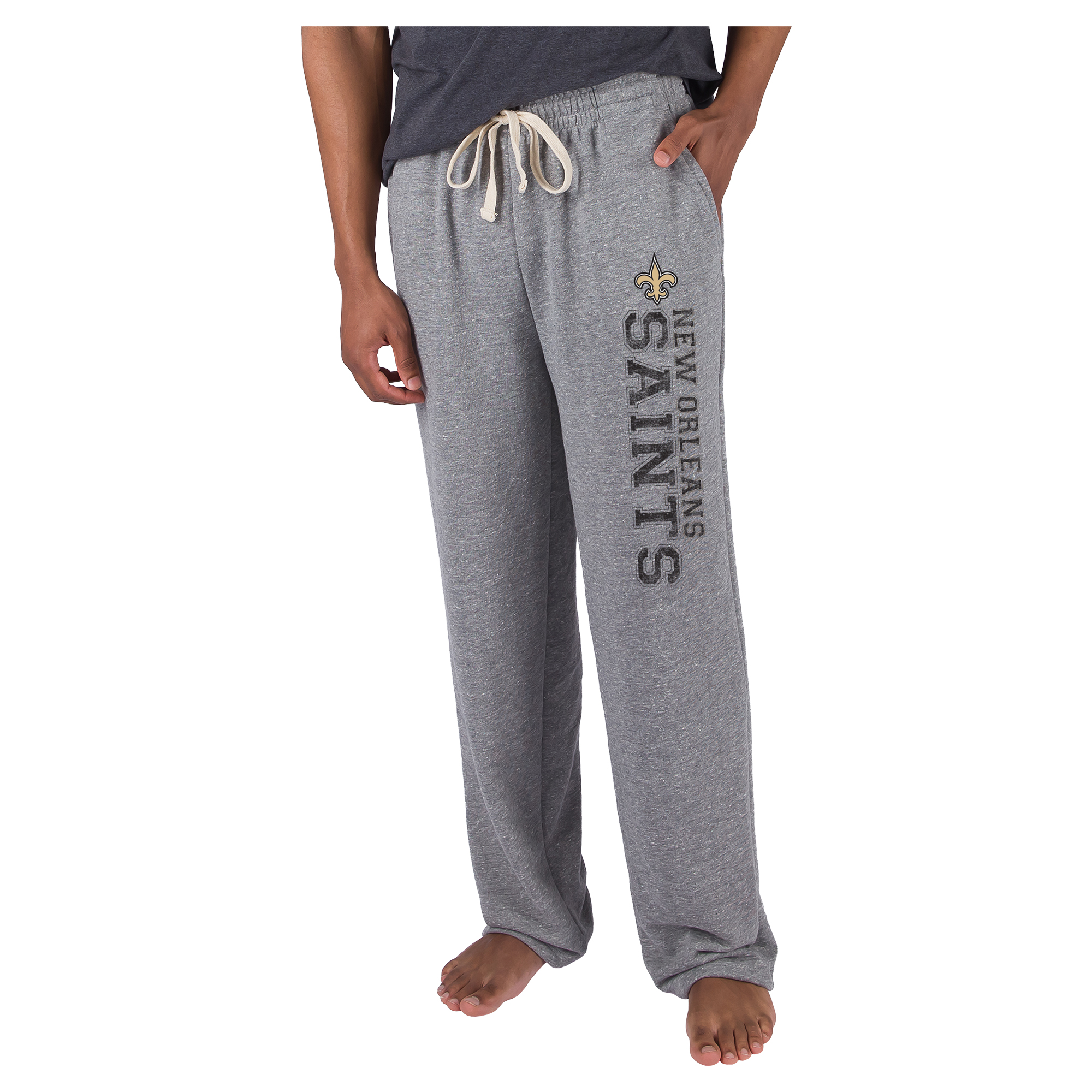 Men's Concepts Sport  Gray New Orleans Saints Mainstream French Terry Tri-Blend Sweatpants