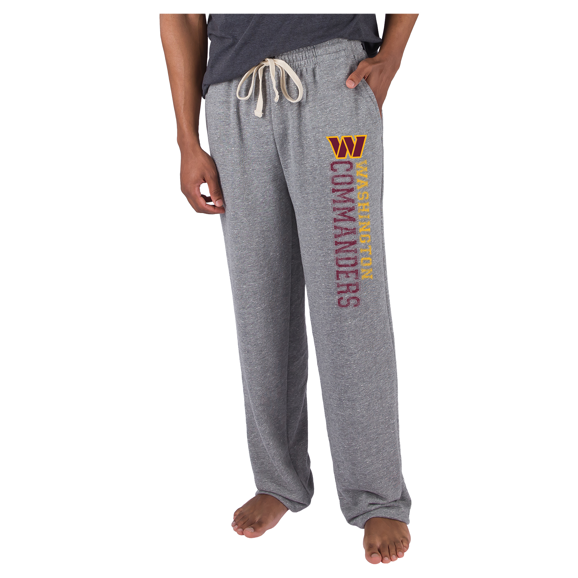 Men's Concepts Sport  Gray Washington Commanders Mainstream French Terry Tri-Blend Sweatpants