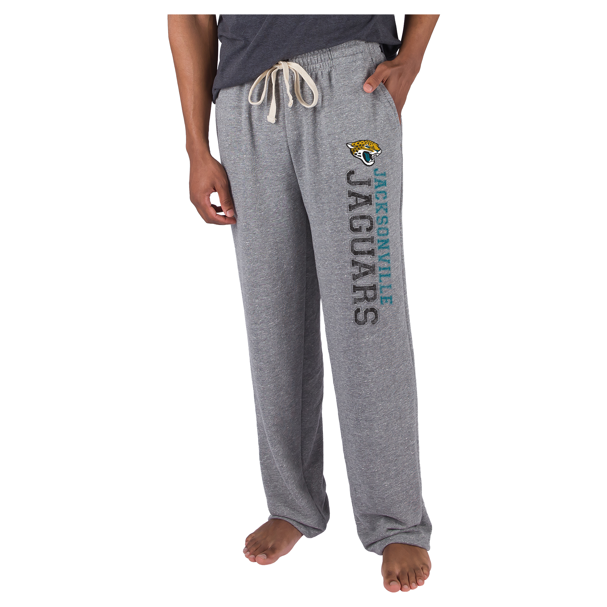 Men's Concepts Sport Gray Jacksonville Jaguars Mainstream French Terry Tri-Blend Sweatpants