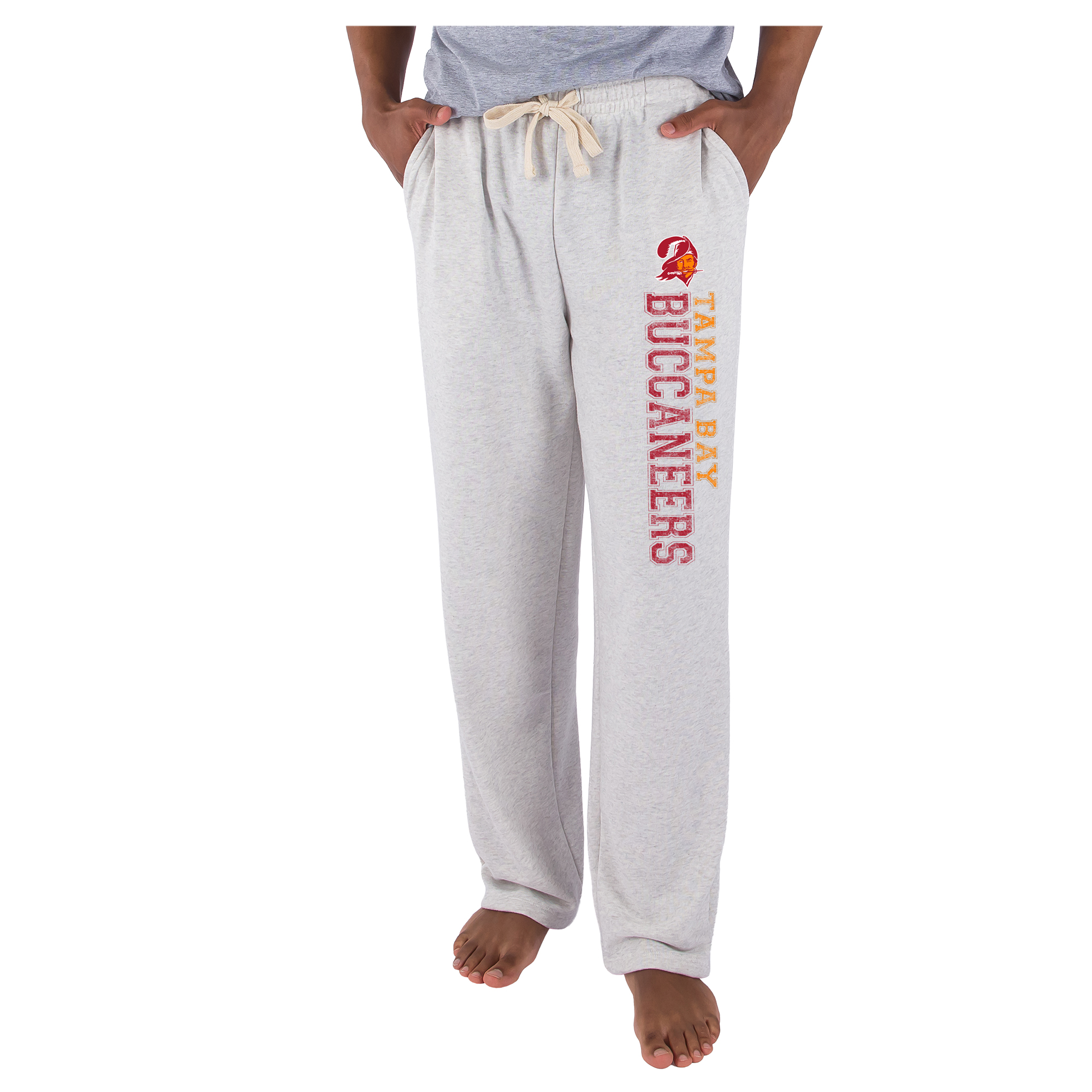 Men's Concepts Sport  Oatmeal Tampa Bay Buccaneers Mainstream French Terry Tri-Blend Sweatpants