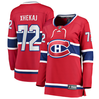 Women's Fanatics Arber Xhekaj Red Montreal Canadiens Home Breakaway Jersey