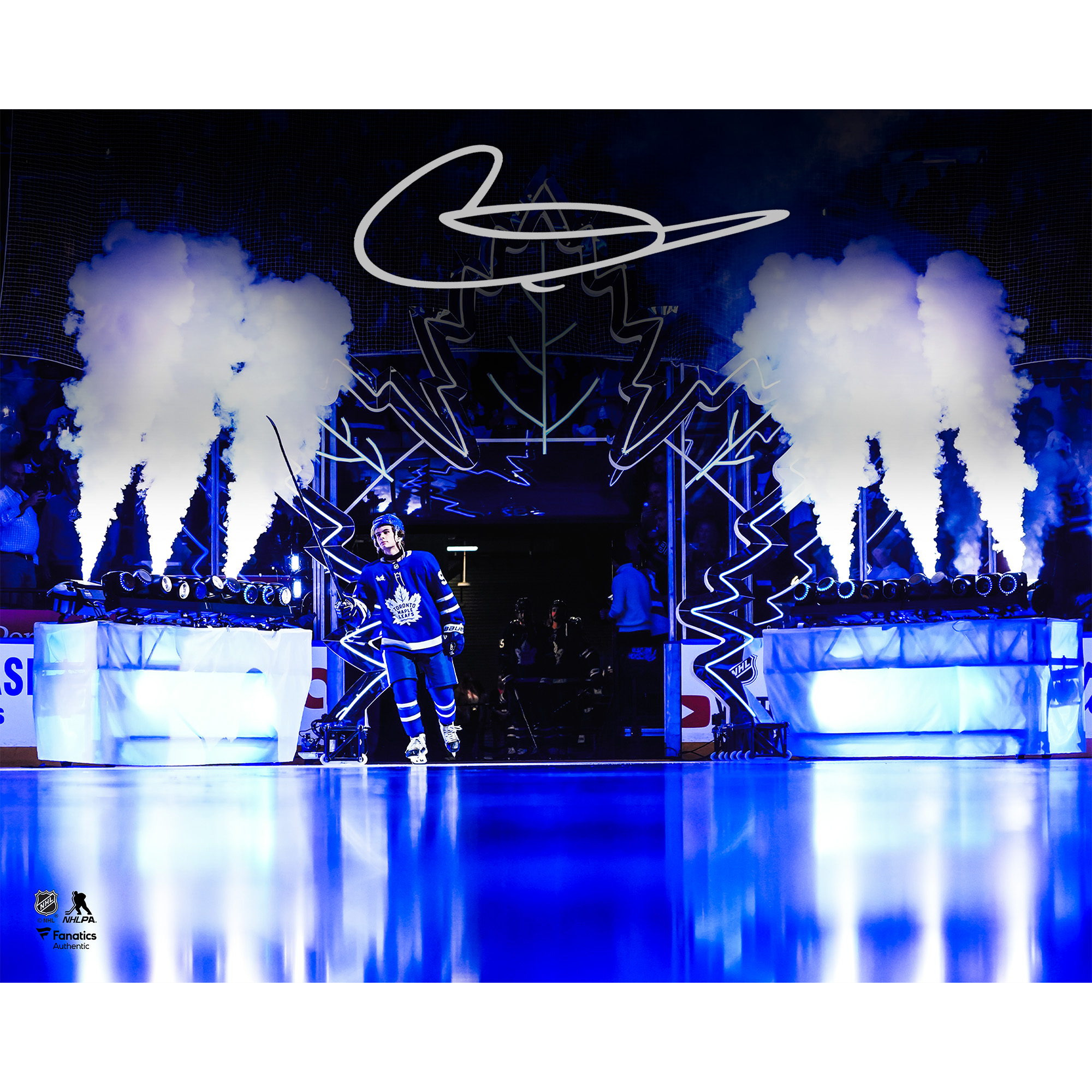 Gavin McKenna Toronto Maple Leafs Autographed 16" x 20" NHL Debut Photograph