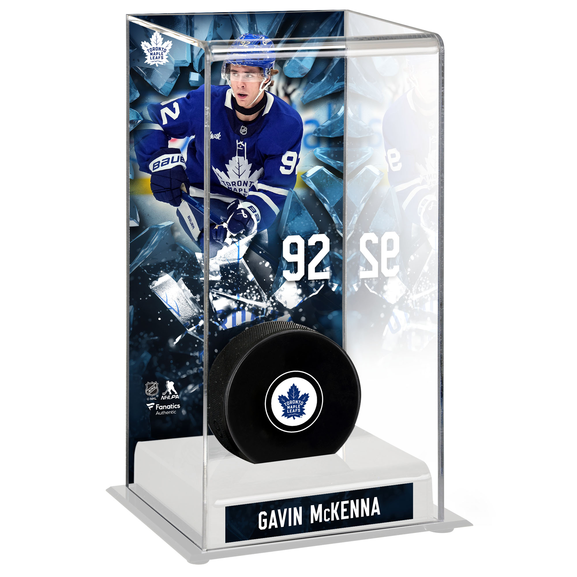 Gavin McKenna Toronto Maple Leafs Deluxe Tall Hockey Puck Case