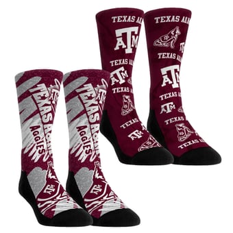 Unisex Rock Em Texas A&M Aggies Two-Piece Team Blast Crew Socks Set