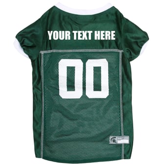Pets First Green Michigan State Spartans Personalized Pet Jersey