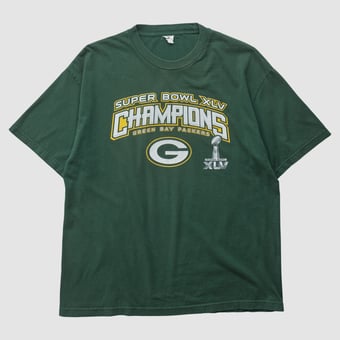Super Bowl XLV Alstyle 2010 T-shirt - Green - L by Fanatics Real Vintage