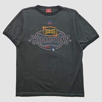 Super Bowl XXXVIII NFL 2004 T-shirt - Charcoal - M by Fanatics Real Vintage