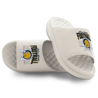 Unisex ISlide Cream Notre Dame Fighting Irish Football Kickoff Motive Slide Sandals