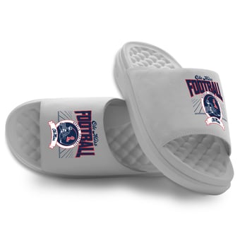 Unisex ISlide Gray Ole Miss Rebels Football Kickoff Motive Slide Sandals