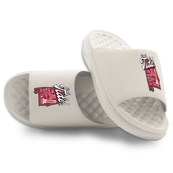 Unisex ISlide Cream Alabama Crimson Tide Landmark Motive Slide Sandals