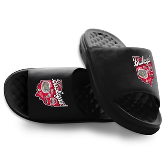 Unisex ISlide Black Ohio State Buckeyes Landmark Motive Slide Sandals