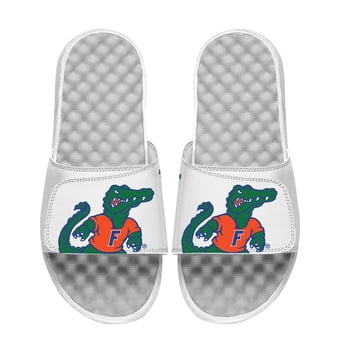 Unisex ISlide White Florida Gators Mascot Slide Sandals