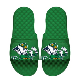 Unisex ISlide Green Notre Dame Fighting Irish Mascot Slide Sandals