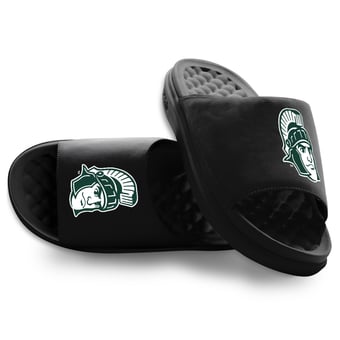 Unisex ISlide Black Michigan State Spartans Mascot Motive Slide Sandals