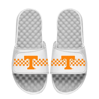 Unisex ISlide White Tennessee Volunteers Stripe Slide Sandals