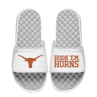 Unisex ISlide White Texas Longhorns Hook 'Em Slide Sandals