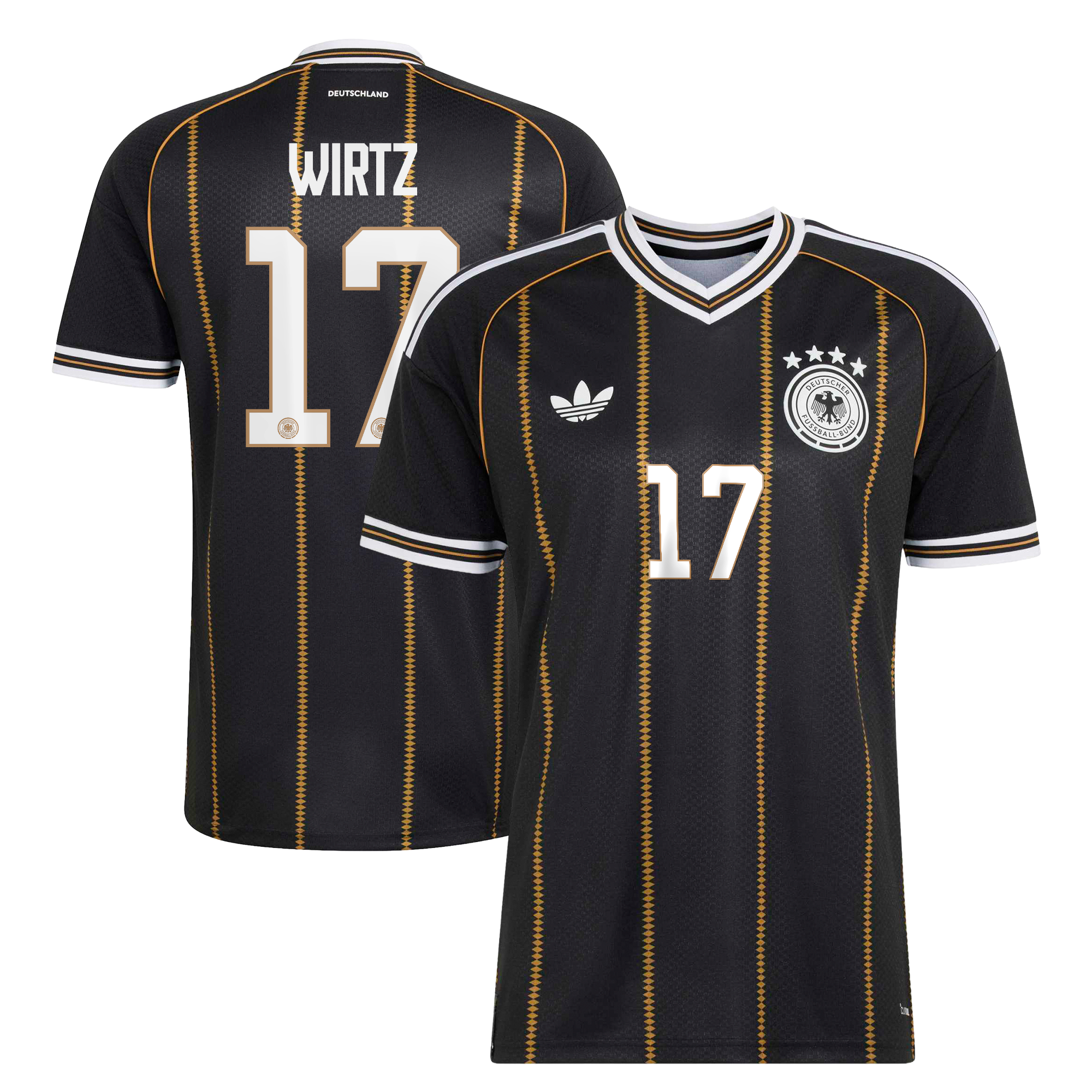 Troisième maillot DFB adidas 2026 avec flocage Wirtz 17