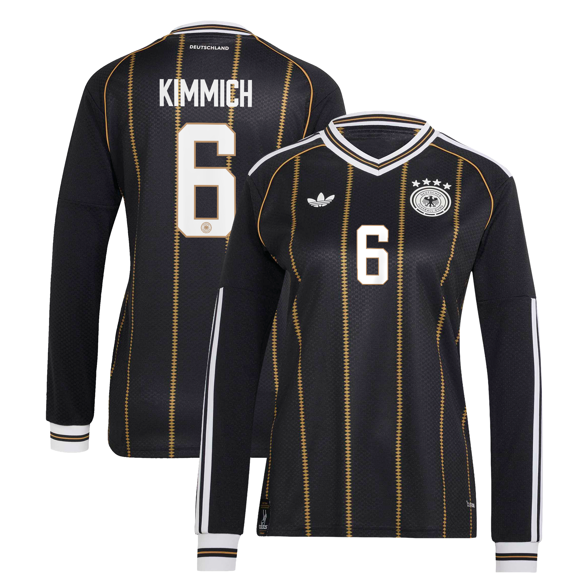 DFB adidas Ausweichtrikot 2026 - Langarm - Damen mit Aufdruck Kimmich 6