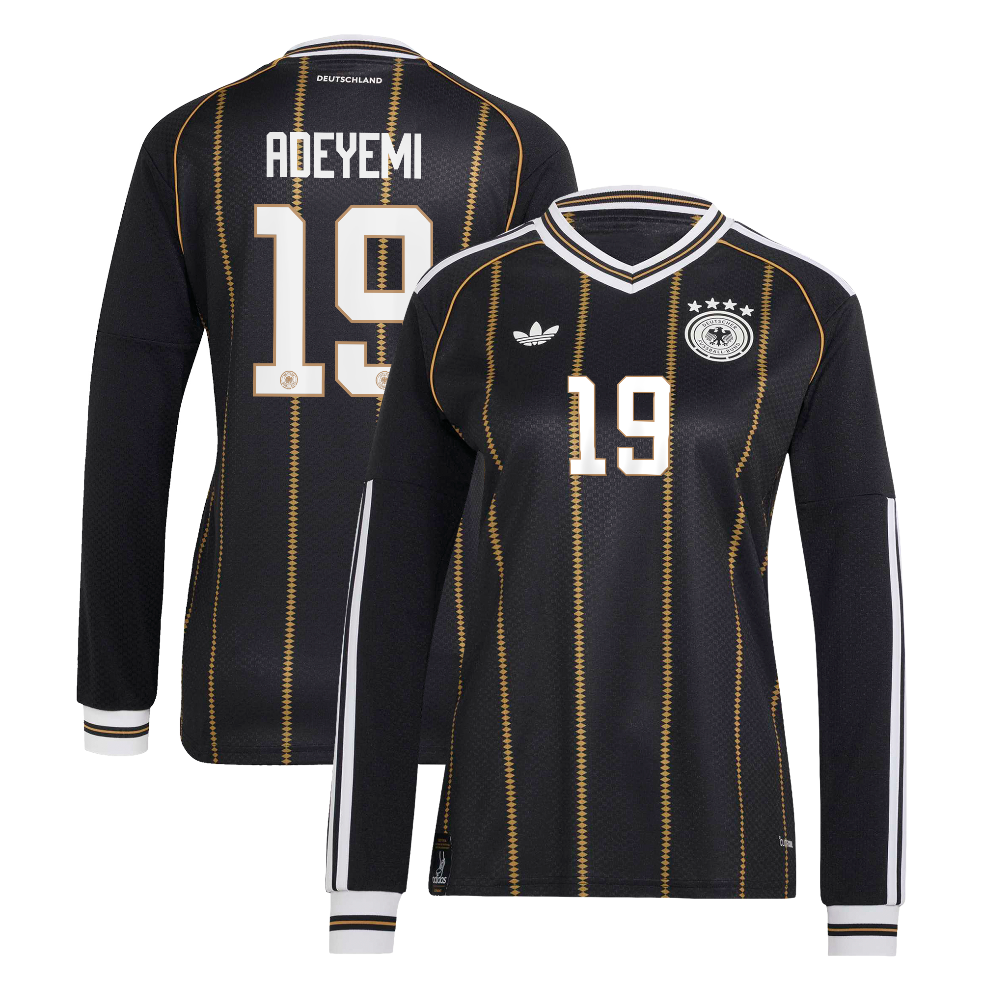 DFB adidas Ausweichtrikot 2026 - Langarm - Damen mit Aufdruck Adeyemi 19