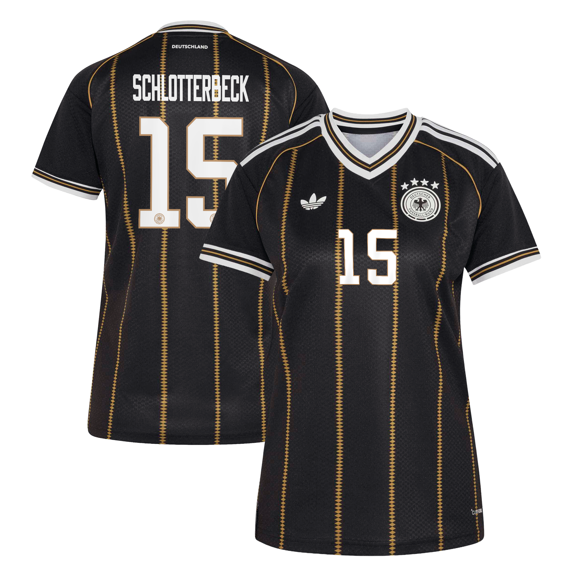 DFB adidas Ausweichtrikot 2026 - Damen mit Aufdruck Schlotterbeck 15