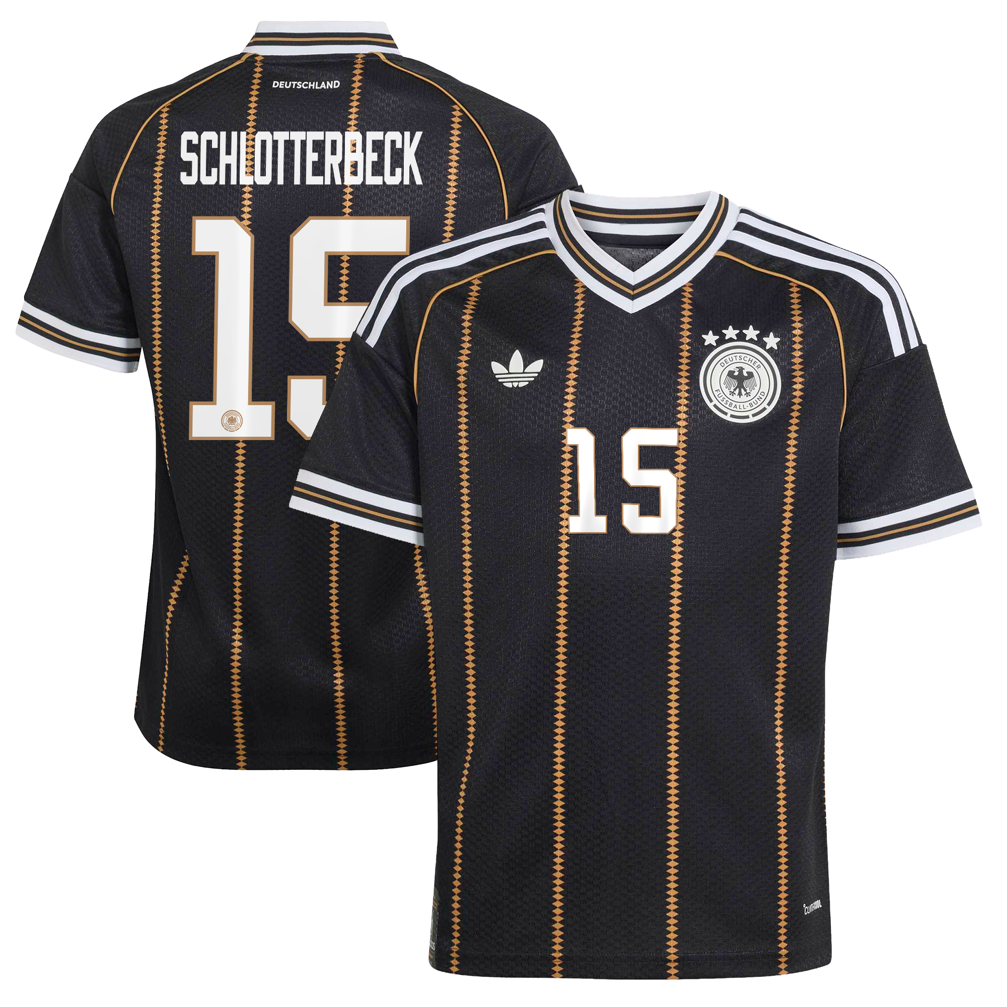 DFB adidas Ausweichtrikot 2026 - Kinder mit Aufdruck Schlotterbeck 15