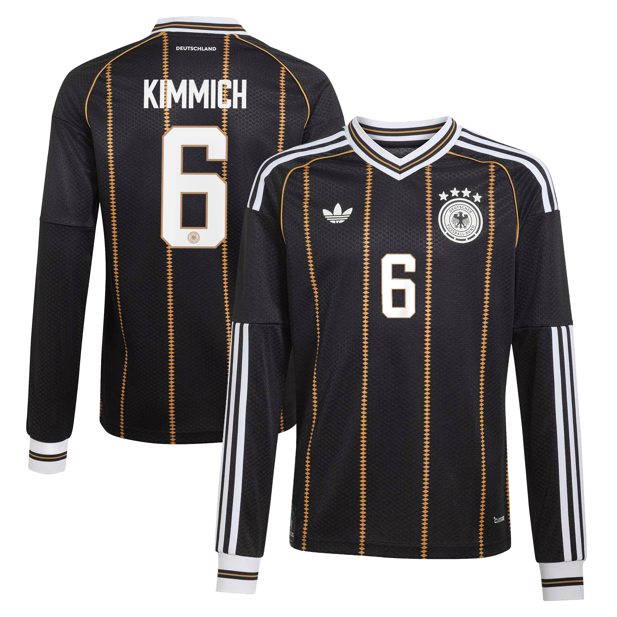 DFB adidas Ausweichtrikot 2026 - Langarm - Kinder mit Aufdruck Kimmich 6