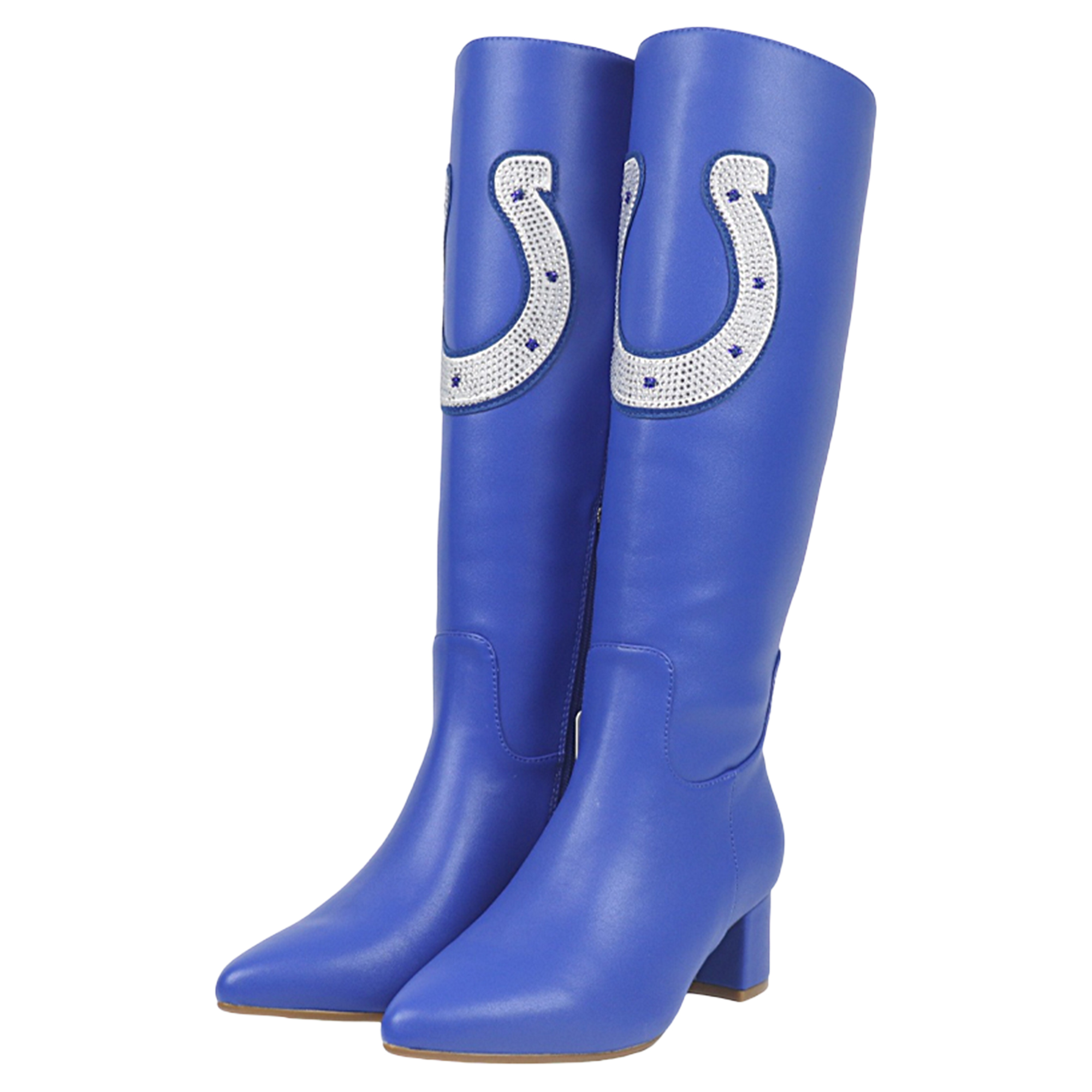 Women's FABGATING by Cuce  Royal Indianapolis Colts Vegan Leather Classic Team Boots