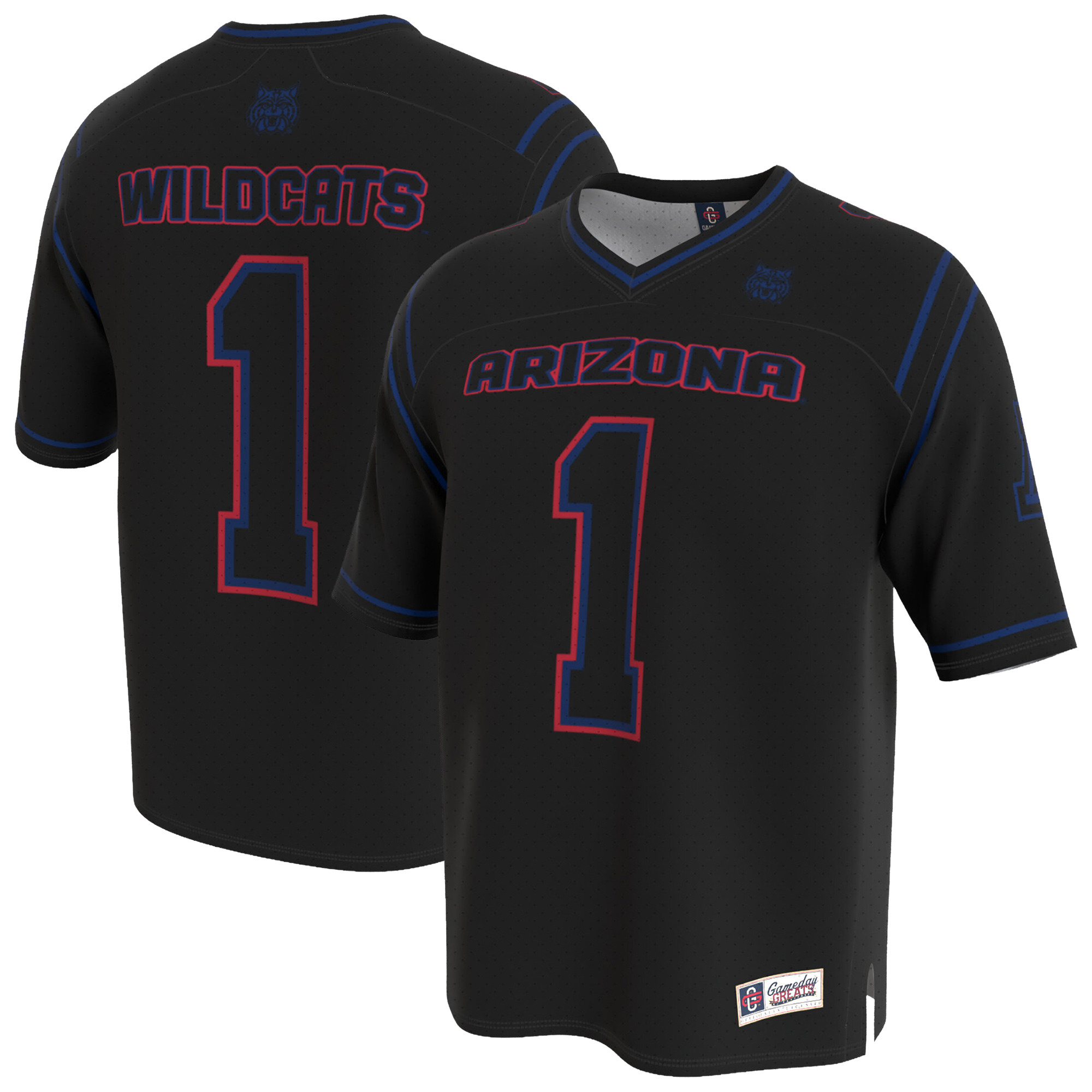 Youth GameDay Greats  Black Arizona Wildcats Lightweight Collegiate Football Fashion Jersey