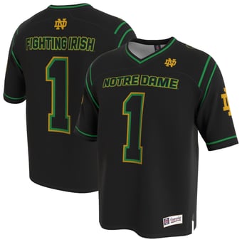 Youth GameDay Greats  Black Notre Dame Fighting Irish Lightweight Collegiate Football Fashion Jersey