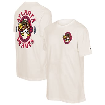 Men's New Era Natural Atlanta Braves Oktoberfest T-Shirt