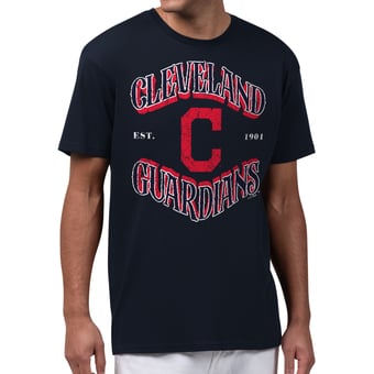 Men's Starter  Navy Cleveland Guardians Take Me Out T-Shirt