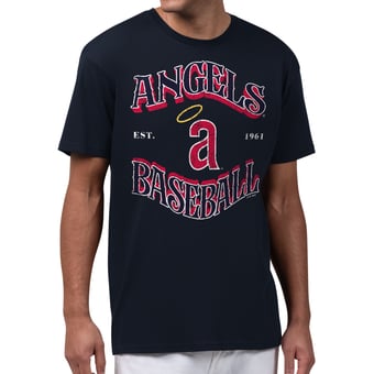 Men's Starter  Navy Los Angeles Angels Take Me Out T-Shirt