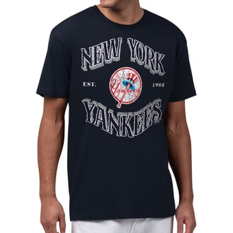 Men's Starter  Navy New York Yankees Take Me Out T-Shirt