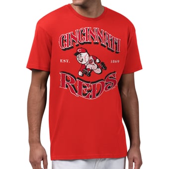 Men's Starter  Red Cincinnati Reds Take Me Out T-Shirt