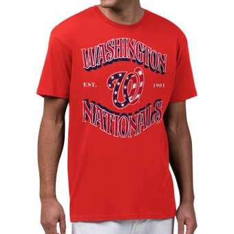 Men's Starter  Red Washington Nationals Take Me Out T-Shirt