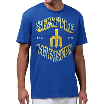 Men's Starter  Royal Seattle Mariners Take Me Out T-Shirt