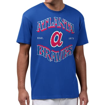 Men's Starter  Royal Atlanta Braves Take Me Out T-Shirt