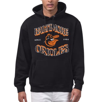 Men's Starter  Black Baltimore Orioles Take Me Out Fleece Hoodie