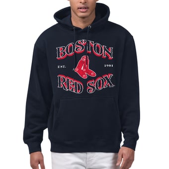 Men's Starter  Navy Boston Red Sox Take Me Out Fleece Hoodie