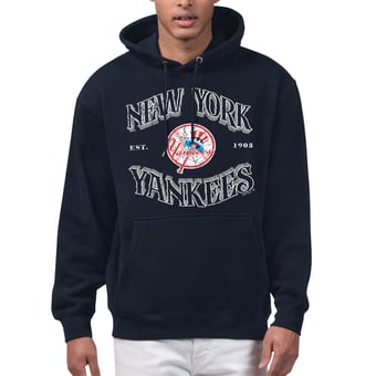Men's Starter  Navy New York Yankees Take Me Out Fleece Hoodie