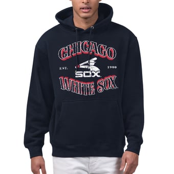 Men's Starter  Navy Chicago White Sox Take Me Out Fleece Hoodie