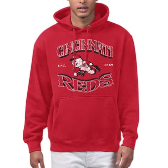 Men's Starter  Red Cincinnati Reds Take Me Out Fleece Hoodie
